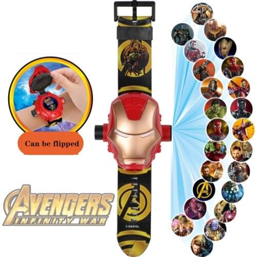 Disney Frozen Marvel Avengers Hulk Spiderman Childrens Anime Watch Toy Action Figures Kids Pixar Cars Mickey Mouse kids watch