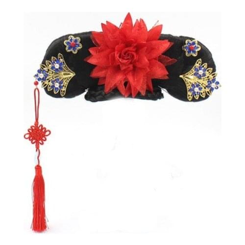 Childrens qing dynasty princess hair products carnival girls vintage headwear halloween cosplay royal movie TV play