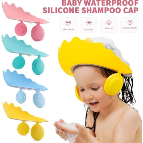 Baby Shampoo Ear Protection Shampoo Hat Baby Children Toddler Waterproof Bath Silicone Shampoo Cap Shower Cap