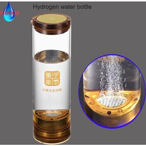 New SPE High Pure Hydrogen Rich Generator Water Bottle Seperate H2 And O2 Ionizer Cup Anti-Aging Products ORP Alkaline 600ML USB