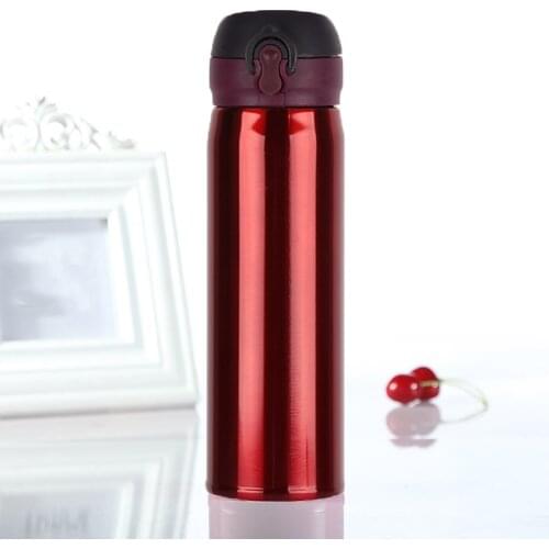 New Design Double Wall Stainless Steel Vacuum Flasks 500ml Thermos Cup Coffee Tea Milk Travel Mug Thermo Bottle Gifts Thermocup