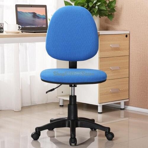 Armless Computer Chair Office Chair Home Swivel Chair Student Backrest Lifting Rotating Small Desk Chair