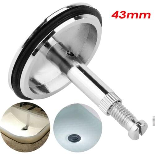 1Pc 43mm Brass Bathtub Plug Sink Floor Drain Plug Valve Bathtub Drain Water Stopper Tool Bathroom Drain Press