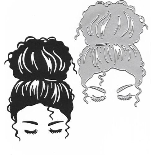 Pretty Updo Girl Metal Cutting Dies For Scrapbooking New 2021 Troqueles Stamps And Planner Dies Embossing Folder Cut Stencil