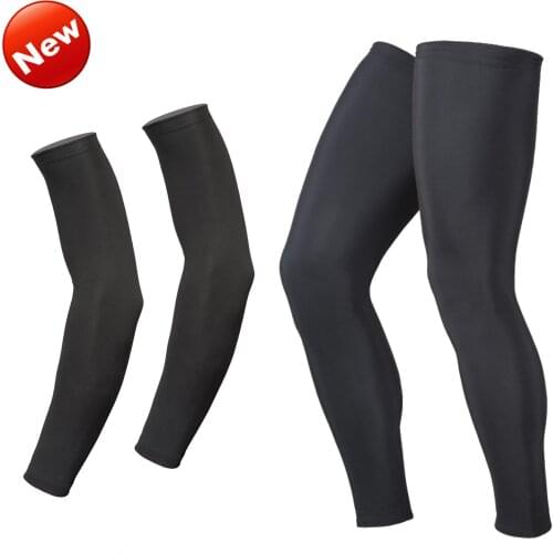 Men Women UV Protection MTB Bike Bicycle Cycling Arm Warmers And Leg Warmers Sports Running Sun Arm Sleeves Leggings