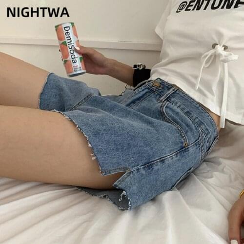 NIGHTWA Womens Short Jeans