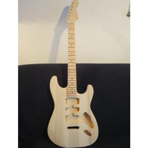 New top grade Unfinished electric guitar body with neck , Excellent handcraft