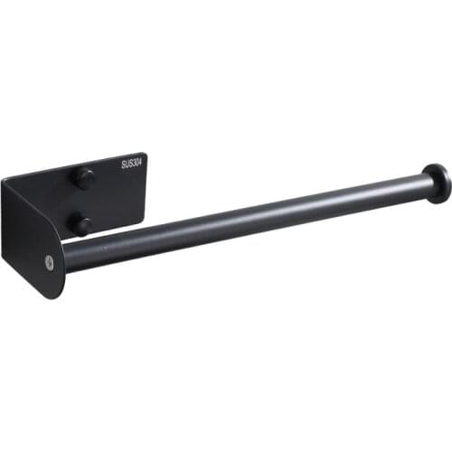 26cm 304 Stainless Steel Single Towel Shelf Bar Rod Hanger Rack Holder Wall Mounted Home Bathroom Towel Storage Organizer