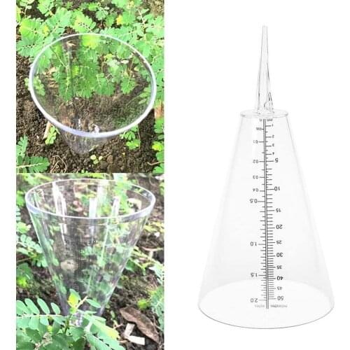 Outdoor Garden Plastic Portable Conical Rain Meter Gauge Stake Measuring Cup