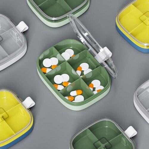 Portable Pill Cases Travel Dispen Storage Container Colorful Drug Dispenser Moisture-proof Pills box Medicine pills box Packing