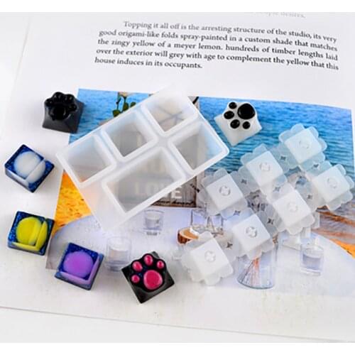 Practical Oem Mechanical Keyboard Silicone Mold Diy Handmade Crystal Cat Claw Cute And Diverse Epoxy Keycap Mould Gift