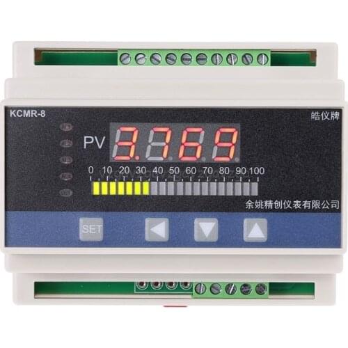 4-20mA DC input din type water liquid level pressure controller with 4 ways relay and DC24V voltage output liquid level meter