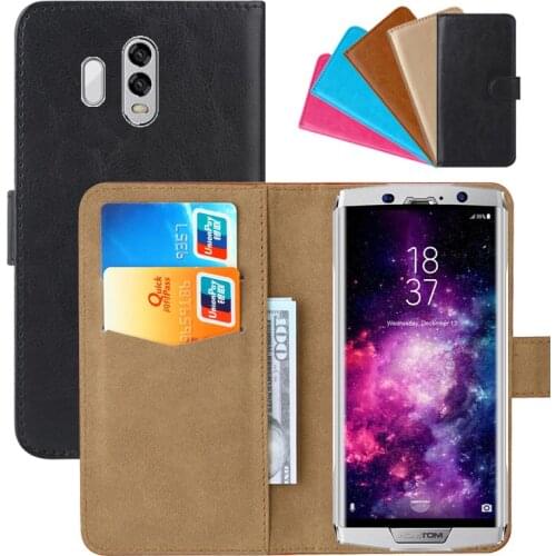 Luxury Wallet Case For HomTom HT70 PU Leather Retro Flip Cover Magnetic Fashion Cases Strap