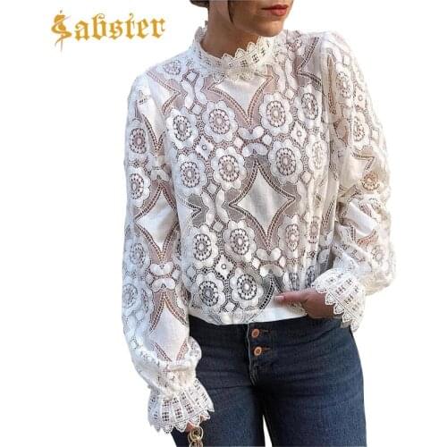 SABSTER Openwork Blouses