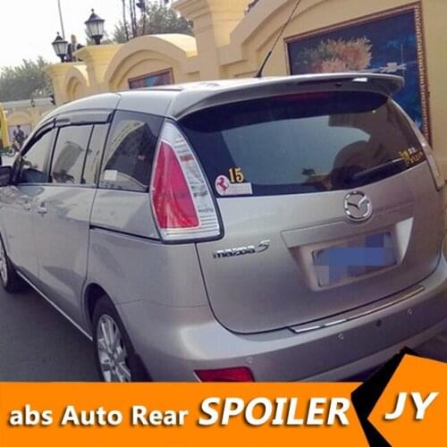 For MAZDA M5 Spoiler 2006-2013 MAZDA M5 spoiler High Quality ABS Material Car Rear Wing Primer Color Rear Spoiler