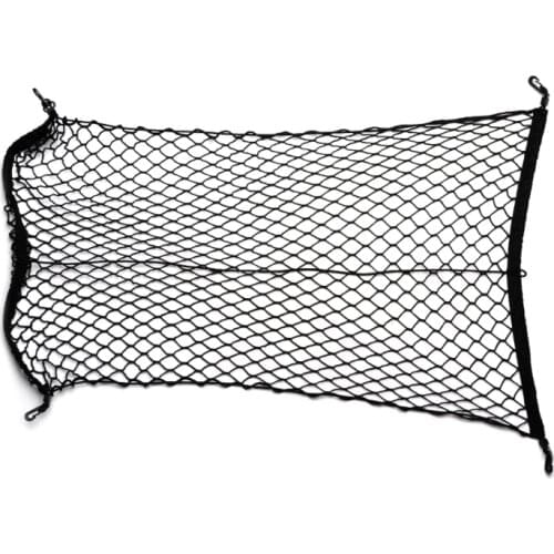 Free delivery 100x70cm Universal Car Trunk Luggage Storage Cargo Organizer Nylon Elastic Mesh Net w/4 Hooks