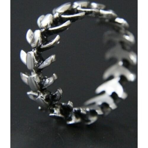 Vintage Matching Skull Fishbone Couple Ring Gothic Fashion Punk Accessories High Quality Hand Jewelry 2020 Ring Trend