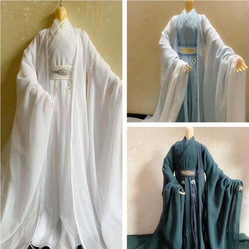 1/6 1/4 1/3 Scale BJD Clothes Hanfu Ancient Costume Dress Samurai Outfit For BJD/SD MSD SSDF ID75 Strong Uncle 80cm Doll B0319