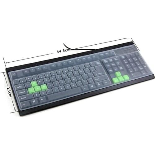 1pc Universal Silicone Desktop Computer Keyboard Cover Skin Protector Film Cover