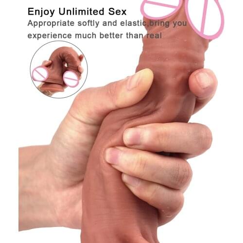 22CM XXL Huge Dildo Penis Sex Toys for Women Realistic Dick Adult Anal Pussy Toy Soft Dildo Liquid silicone Powerful Suction Cup