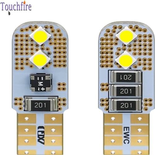 4Pcs T10 Led W5W Led Bulbs 168 3030 4SMD Signal Lamp Dome Reading License Plate Light Car Interior Lights Auto 12V Wedge Bulbs