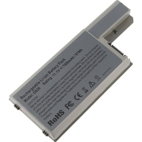 7800mAh for Dell laptop battery Latitude D531 Series D531N D820 D830 M4300 M65 YD624 YD626 XD736 GX047 451-10410