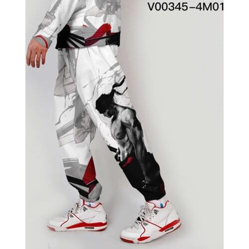 Jogger Men Streetwear Spring Autumn Sweatpants Harajuku Pant Fashion Broadcloth Straight Roronoa Zoro Casual Anime ONE Piece Mid