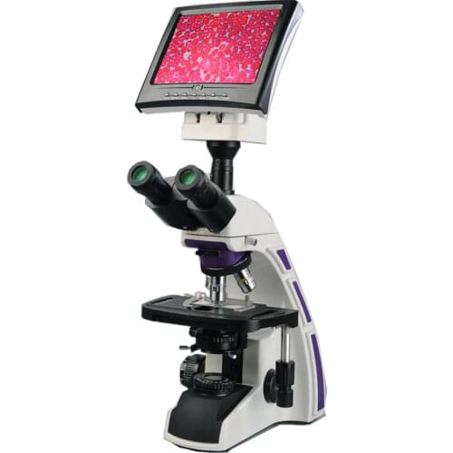 LCD601 Digital LCD Microscope with Achromatic Objectives 4X 10X 40X 100X