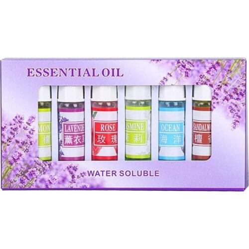 6pcs/set Essential Oil For Diffuser Aromatherapy Oil Fragrance Aromatherapy Oil 6 car Natural 5ML perfume Humidifier smell U1Y4
