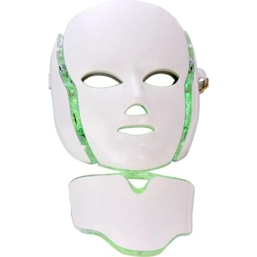 Surebeauty 7 Colors Photon Therapy Electric LED Facial Mask Rejuvenation Anti Acne Wrinkle Tightening Skin Microcurrent Beauty