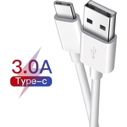 3A USB Type C Cable Charge PVC Type-C for Samsung Galaxy Xiaomi Huawei Mobile Phone USB C USB-C Cable Charger Cord