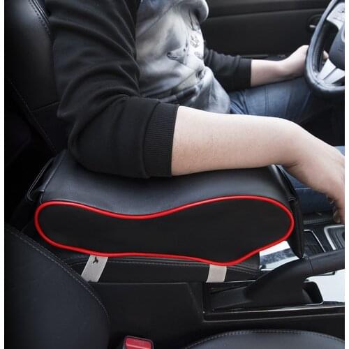 Leather Car Central Armrest Pad Auto Center Console Arm Rest Seat Box Mat Cushion Pillow Vehicle Protective Car Accessories