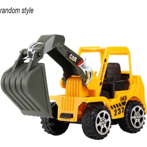 Boy Toy Car Excavator Color Random Child Inertia Model Engineering Car Gift Supermarket Gift Excavator