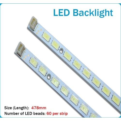 New 10 PCS/set 60LED 478mm LED backlight strip for LG 37LV3550 37T07-02a 37T07-02 37T07006-Y4102 73.37T07.003-0-CS1 T370HW05