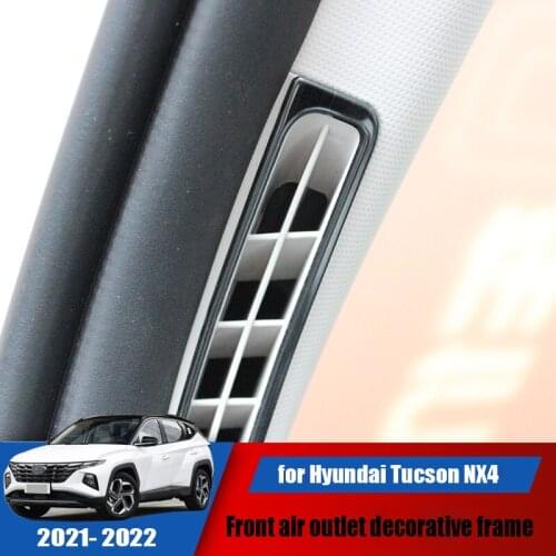 New car front A-pillar air conditioning outlet stainless steel decorative frame suitable for Hyundai Tucson NX4 2021 2022