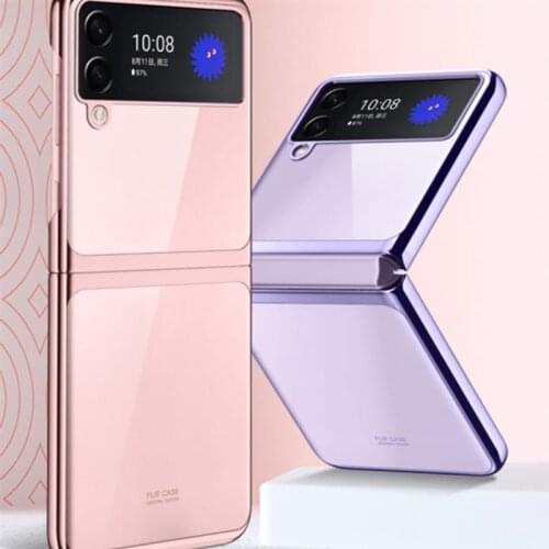 New Fold Phone Case For Samsung Galaxy Z Flip3 Anti-Fingerprint Protective Cover All-Inclusive Fold Cover Shell High Quality