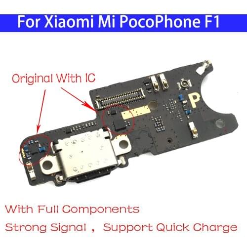 Original Testing Good USB Charging Port Board Flex Cable Dock Connector Board For Xiaomi Mi PocoPhone F1 Microphone Mic