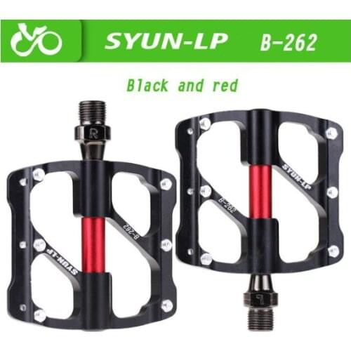 3 Bearings Bike Pedal Anti-slip Ultralight CNC MTB Mountain Bicycle Pedal SYUN LP Sealed Bearing Pedals Accessories Bike Parts