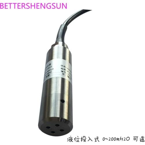 Immersion Input Pressure Transfer Liquid Level Sensor 5 M 6 M 7 M 8 M Water Level MH O 4-20mA