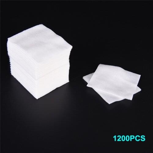1200Pcs Girls Nail Polish Remover Cotton Wipes UV Gel Tips Remover Cleaner Paper Polish Art Cleaning Manicure Tools