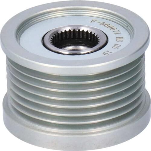 Alternator Clutch Pulley F-560671 654804 A08732 F00M992740 Fit for MITSUBISHI CANTER Cast Iron Alternator Pulley