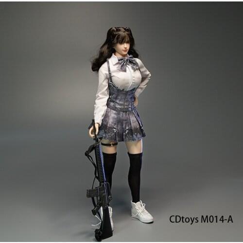 Spot Cdtoys M014 1/6 Female Soldier Tactical Jk Python Uniform Skirt Pleated Skirt Armed Girl Suit