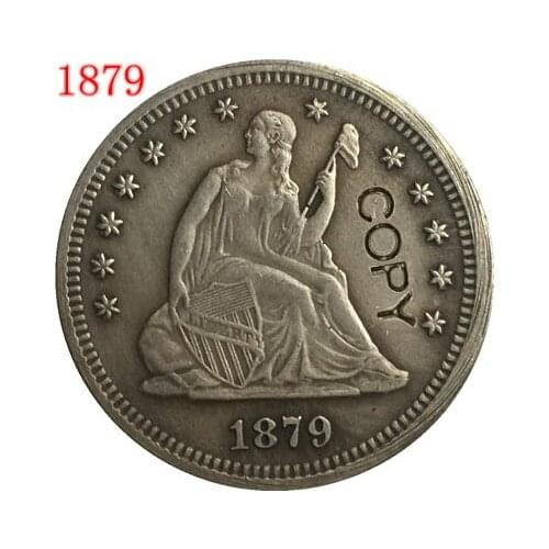 USA 1879 LIBERTY SEATED QUARTER DOLLARS COPY COINS