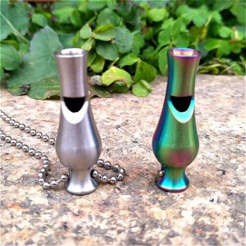 1PC Stainless Steel Seeking Whistle Bird Whistle Referee Emergency Survival Outdoor Camping Mountaineering EDC Accessory Tool