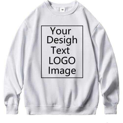 10 Colors Hoodies DIY Print LOGO Text Image Design Hoodie Custom Hoodies for Women Unisex Loose O-Neck Fleece Sweatshirts Hoody
