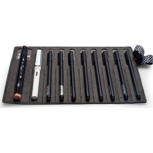 Big capacity creative Roll pencil bag pen curtain pencil box