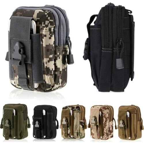 Outdoor Camping Hiking Military Tactical Bags Waterproof Molle Bag Sundries Bags Waist Belt Phone Pouch For iphone Smartphone
