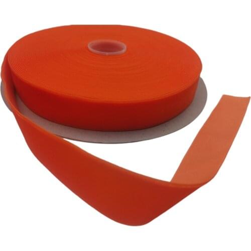 25MM Orange Color Single Face Nylon Velvet Ribbon for Handmade Wedding Decoration Gift Wrapping DIY Bowknot Sewing 25yards Roll