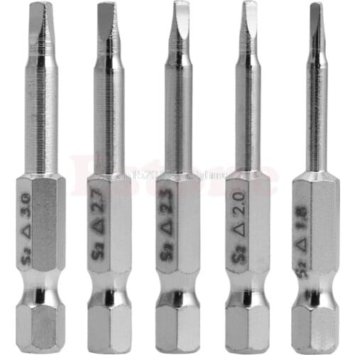 5 Pcs /Set Magnetic for Triangle Head Screwdriver Bits S2 Steel 1/4 Hex Shank 50mm #L057# new hot