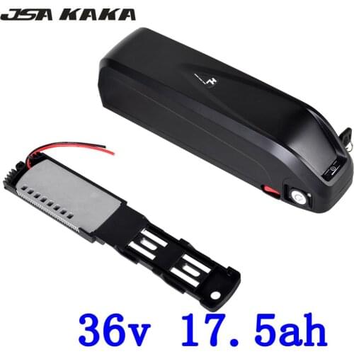 US EU NO tax 36V 17.5AH Down tube Hailong battery 36V 1000W bicycle battery with USB Port Use sanyo 3500mah cell and 2A charger